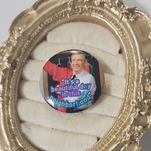 Beautiful Day Neighborhood Button Pin Brooch Mr Rogers